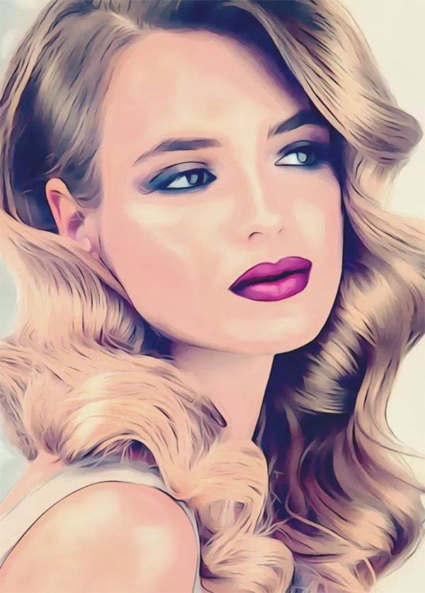 Glamour Painting Photoshop Action