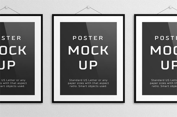 Hanging Poster Mock Up – US Letter