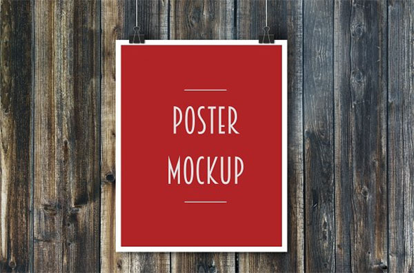 Hanging Posters Mockup