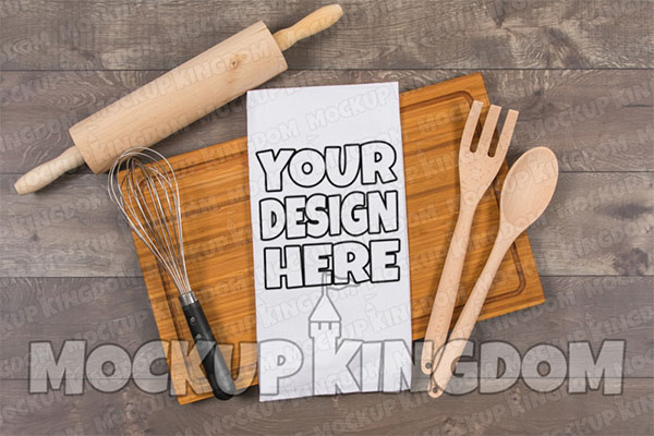 Kitchen Towel Mockup Design