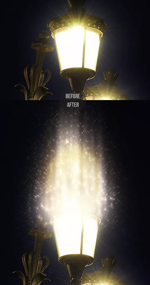 Magic Sparkles Action for Photoshop