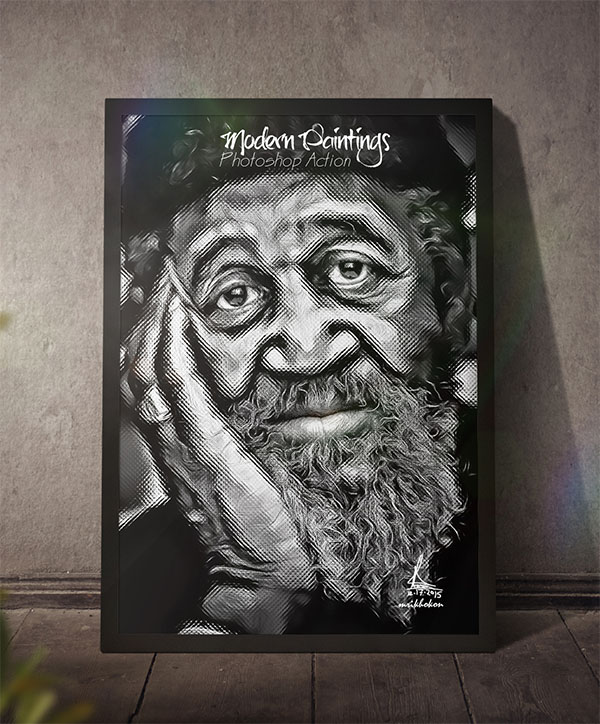 Modern Paintings Photoshop Action