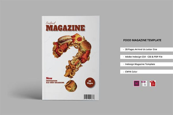 PSD Food Magazine Template