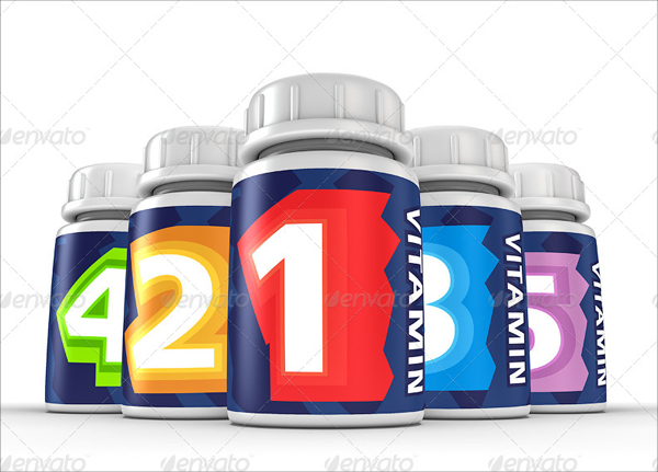 Pill Bottles Mock-up Template