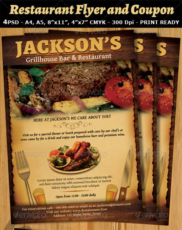 Restaurant and Bar Magazine Template