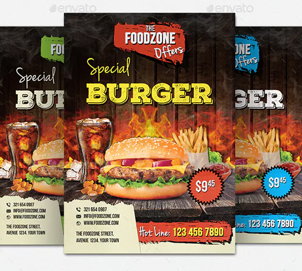 Restaurants Promotion Flyer Template