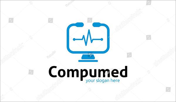 Vector Computer Logo Template Design