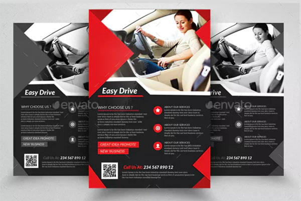 Academy Driving School Flyer Template