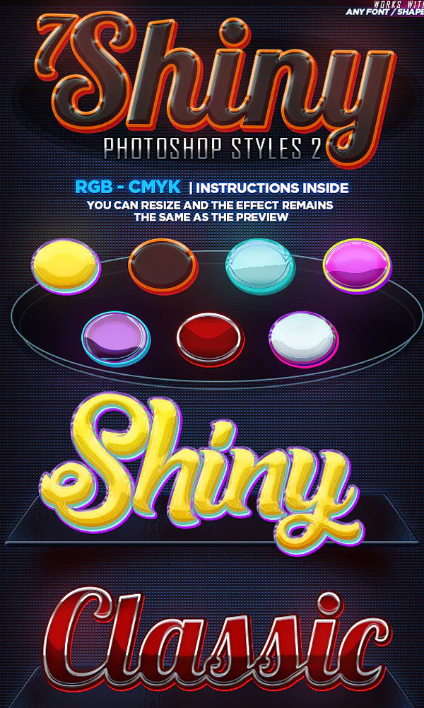 Awesome Photoshop Shiny Styles