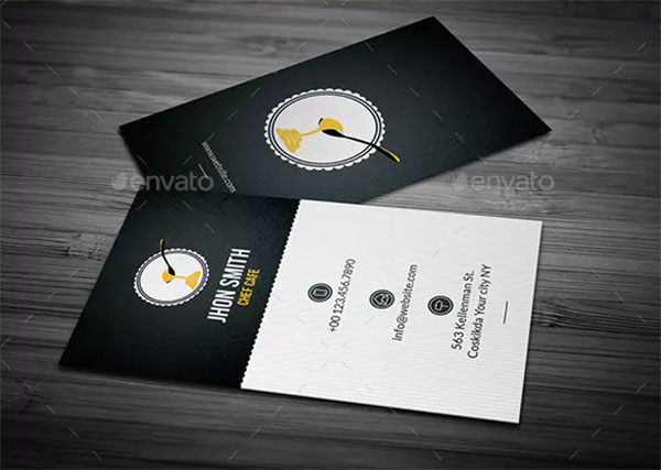 Chef Cafe Business Card