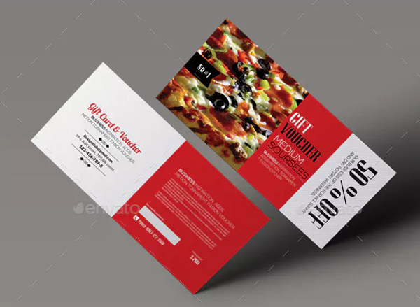 Clean Food Gift Voucher Design