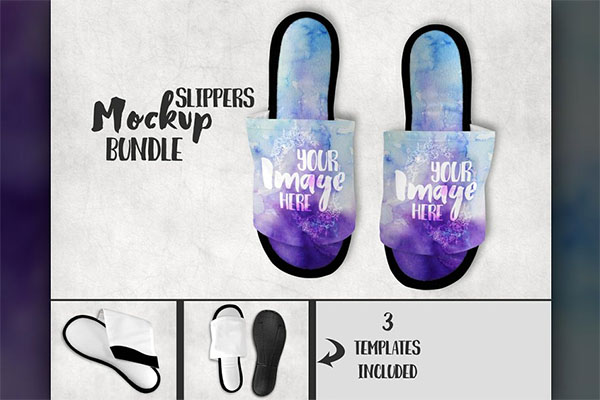 Dye Sublimation Slipper Mockup