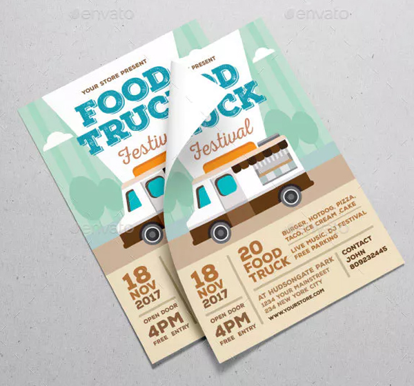 Editable Food Truck Festival Flyer