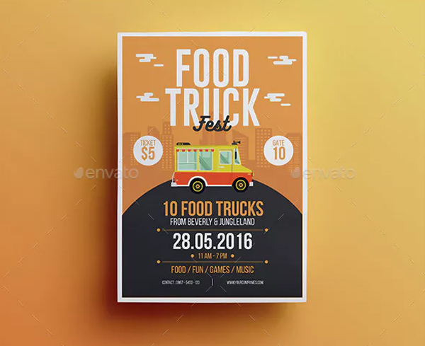 Food Truck Fest Flyer Template