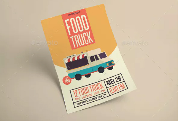 Food Truck Flyer Printable Template