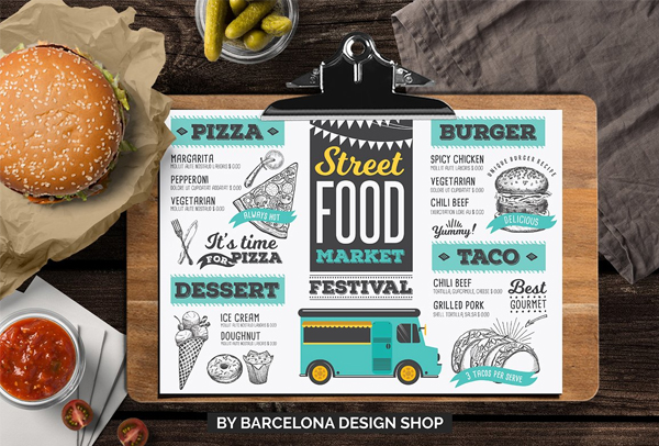 Food Truck Menu Template
