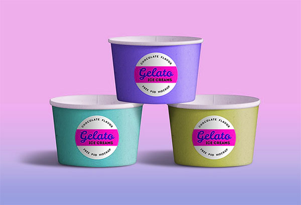 Free Ice Cream Cup Mockups