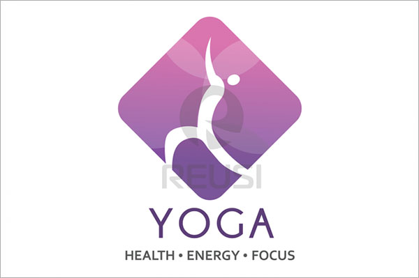 Health Yoga Logo Template
