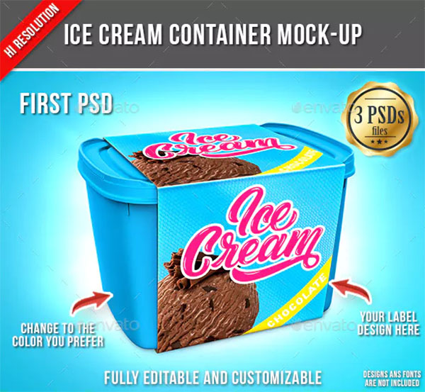 Ice Cream Container Mock-Up