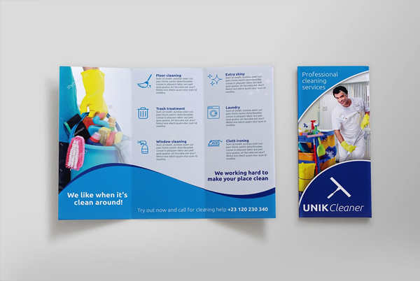 Industrial Cleaning Brochure Templates