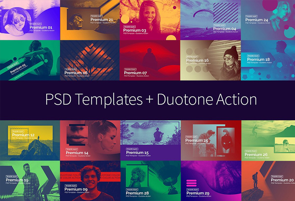 Instagram Duotone Photoshop Action