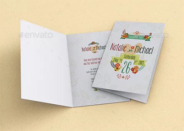 Invitation and Greeting Card Mockup
