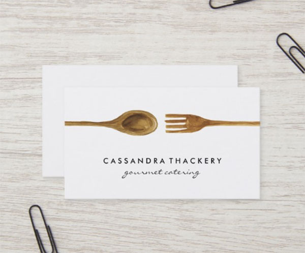 Kitchen Utensils Cooking Business Card