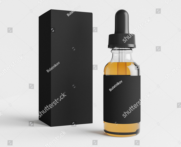 Mockup of Vape Bottle Mockup