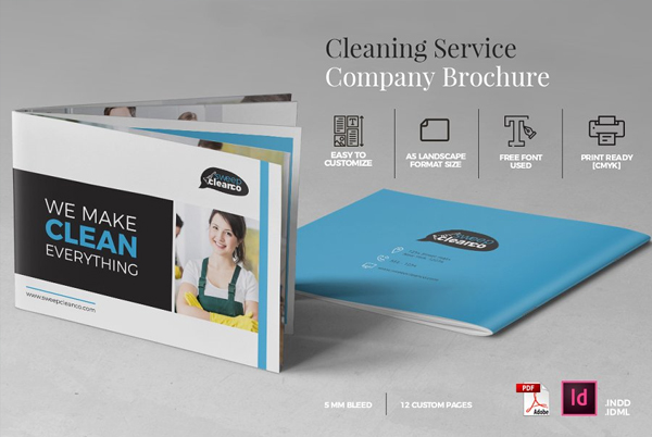 Office Cleaning Brochure Design Template