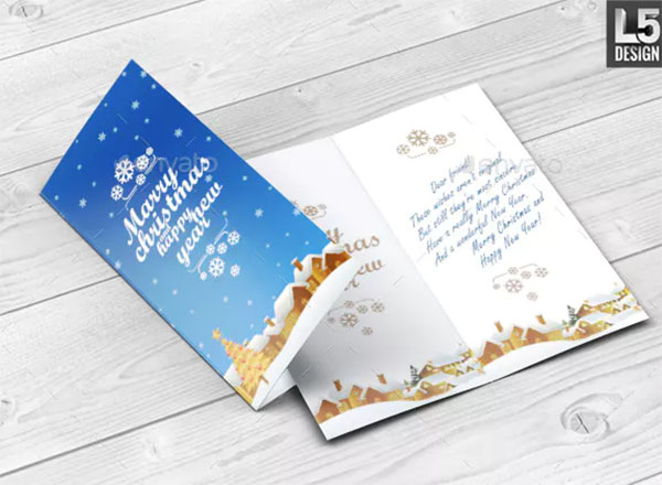 PSD Invitation & Greeting Card Mockup Template