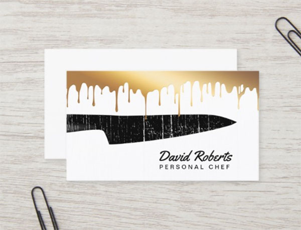 Personal Chef Catering Business Card