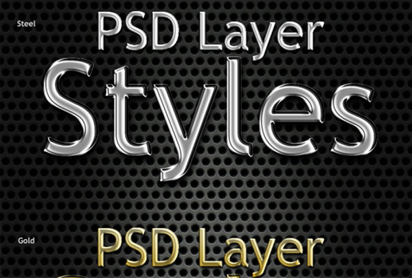 Photoshop Shiny Text Styles