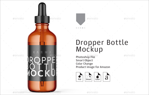 Premium Dropper Bottle Mockup