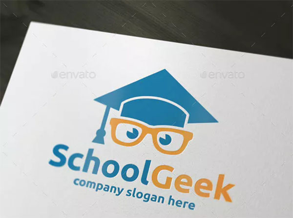 School Geek Logo Template
