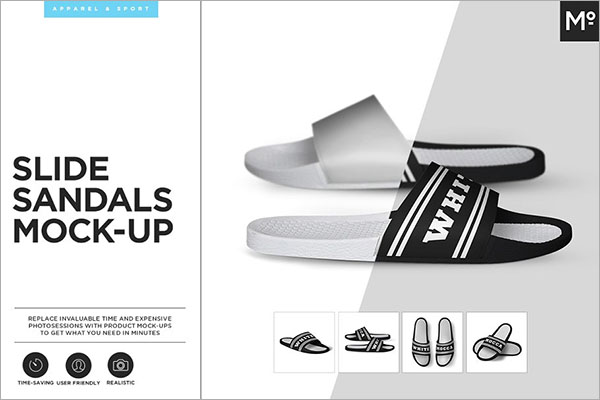Slide Sandals Mock-up
