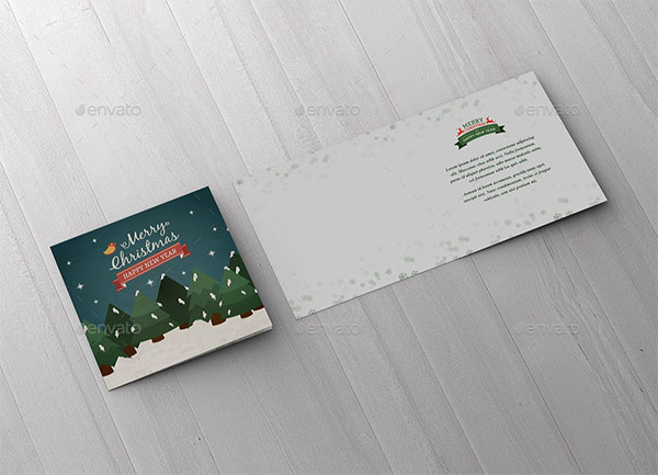 Square Greeting Card Mockup