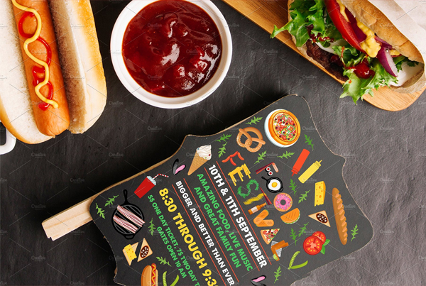 Street Festival Food Truck Flyer Template