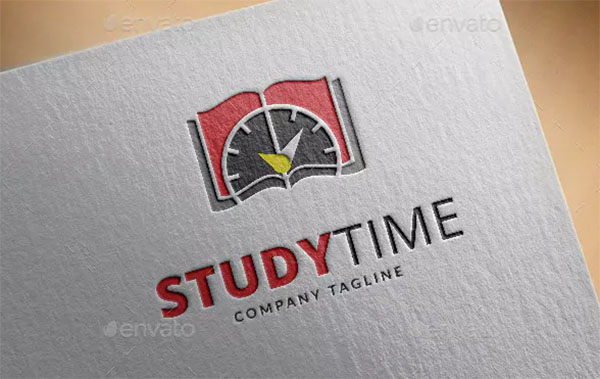 Study Time Logo Template