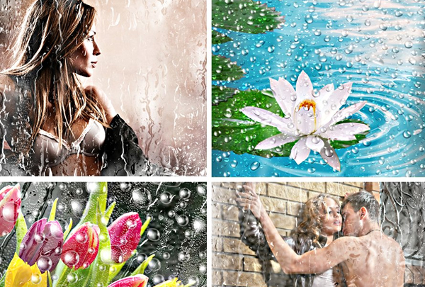 Water Drop Grunge Overlay