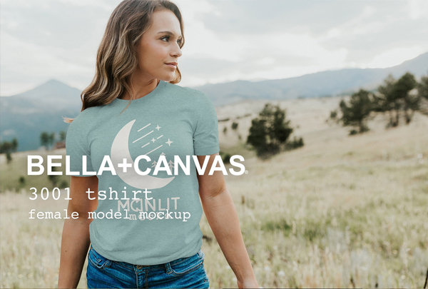 Women's Bella Canvas T-shirt Mockup