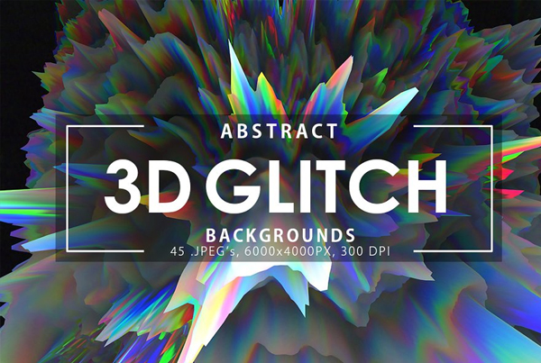 3D Glitch Backgrounds