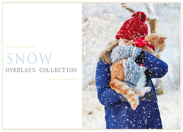 50 Snow Photo Overlays