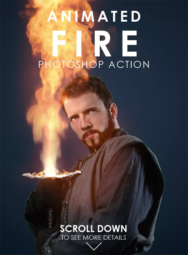 Animated Fire Photoshop Action