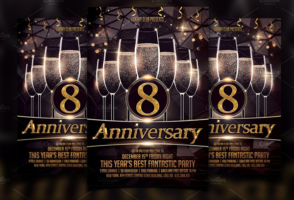 Anniversary Luxury Flyer Template