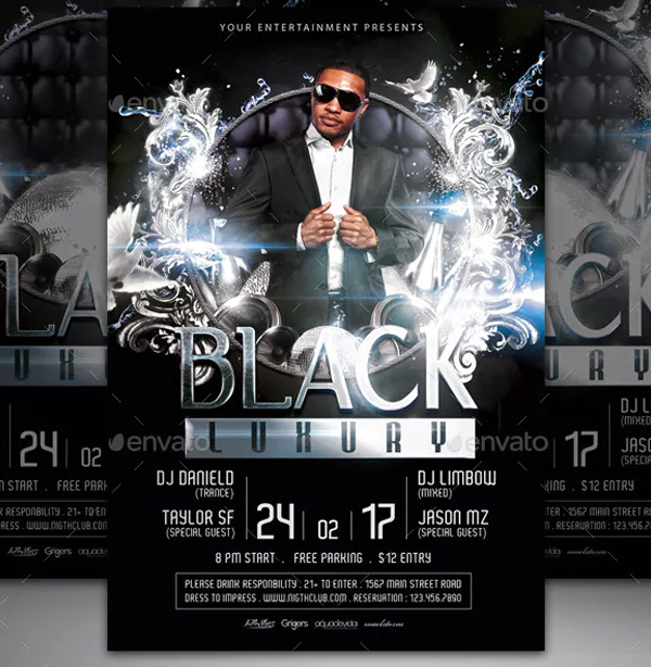 Black Luxury Flyer Template