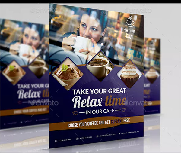 Cafe Restaurant Flyer Templates