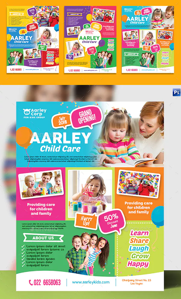 Child Care Flyer Template