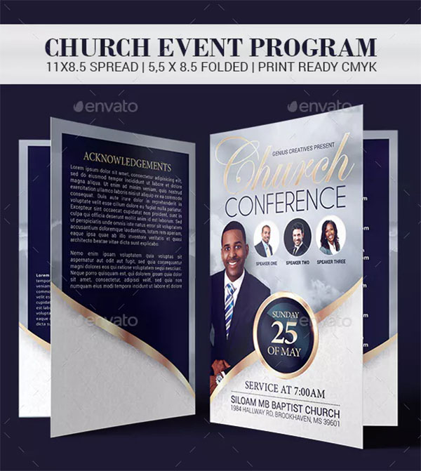 Church Conference Flyer Program Template