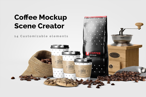 Coffee Mockup Scene Creator