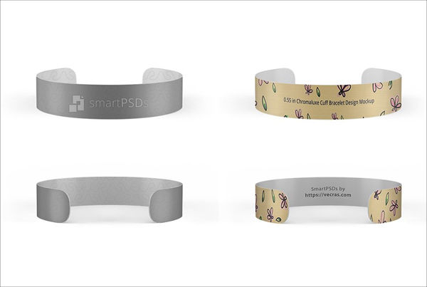 Cuff Wristband Mockup